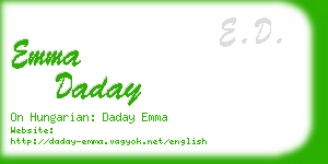 emma daday business card